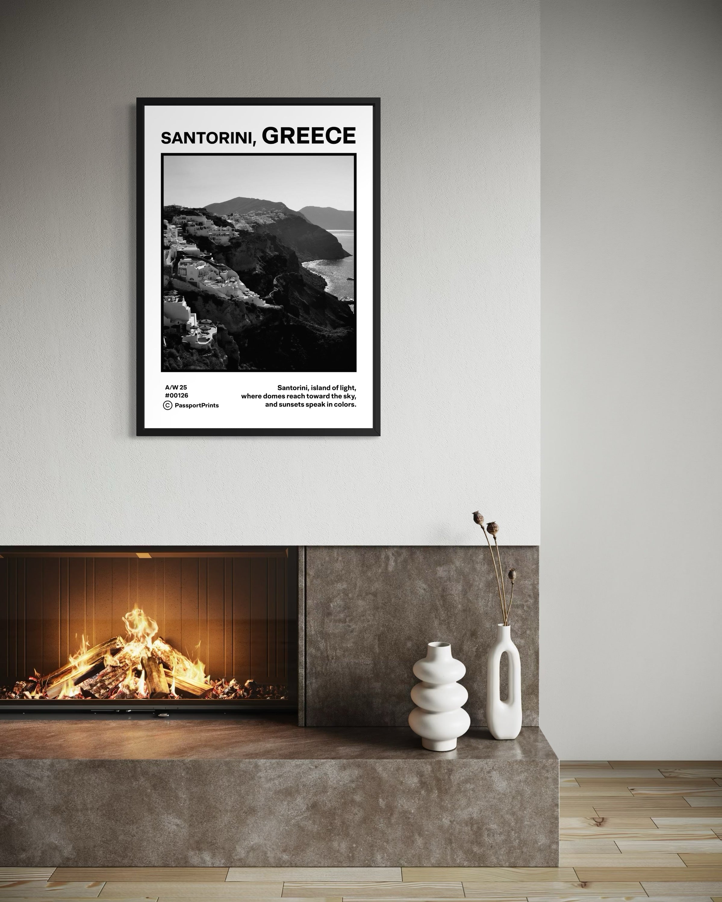 Santorini, Greece Poster